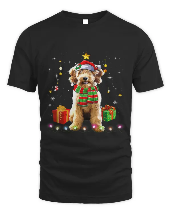 Airedale Terrier Santa Christmas Tree Lights Xmas Pjs Boys 66