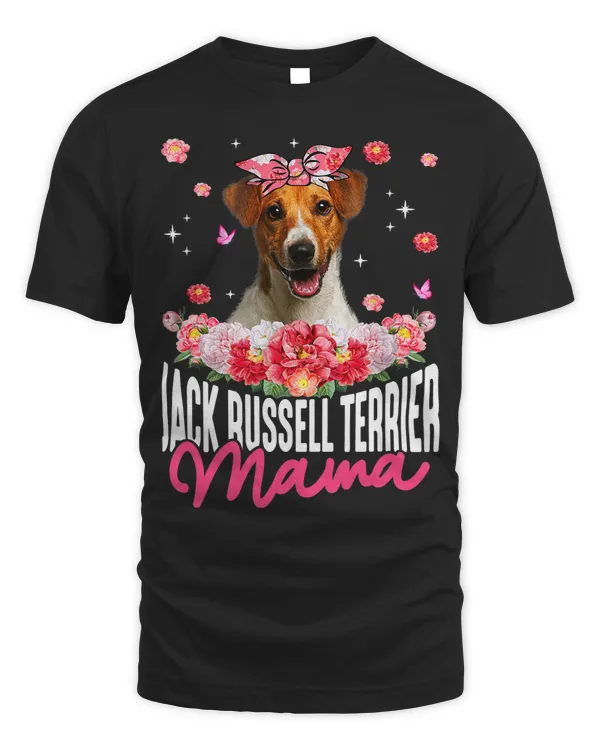 Jack Russell Terrier Mama Flower Bandana Dog Mothers Day