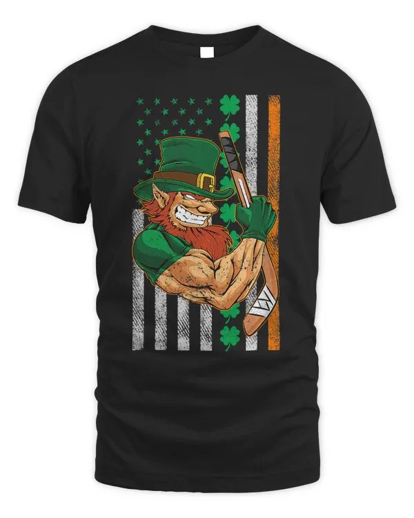Irish American Flag Lucky Hockey St. Patricks Day