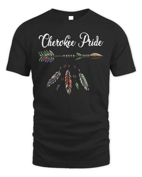 Cherokee Pride Feathers Native American T-Shirt