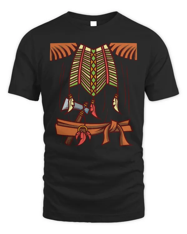 Funny Native American Halloween Indian Simple Easy Costume T-Shirt
