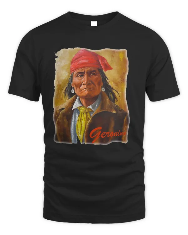 Geronimo Apache Warrior Native American T Shirt