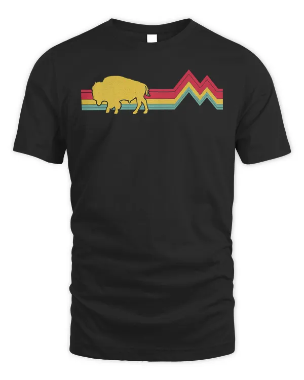 Buffalo Bison Retro Style Vintage Funny 70s 80s Men Women Premium T-Shirt