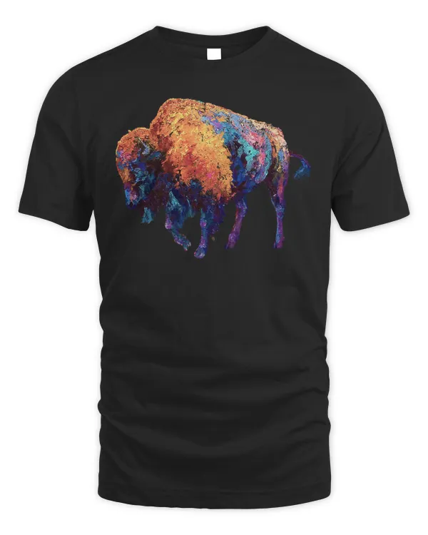 Buffalo Shirt American Bison Shirt Western Shirt Gift Long Sleeve T-Shirt