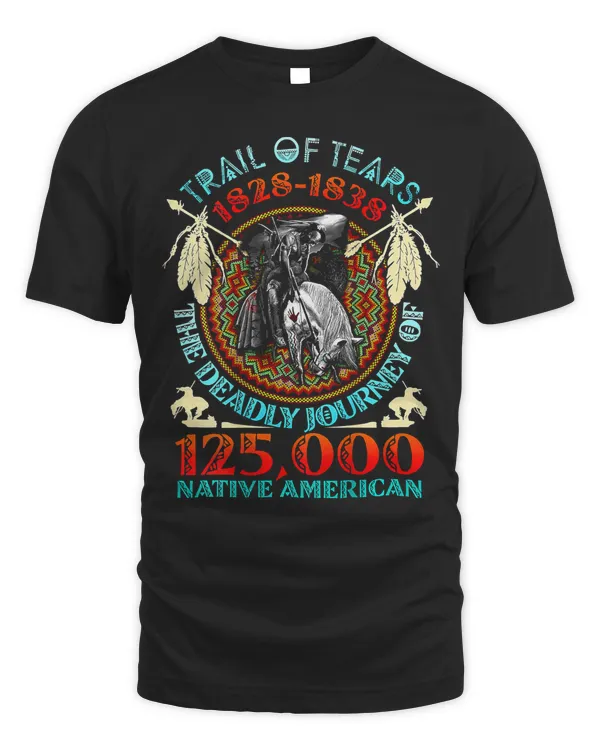 Trail Of Tears The Deadly Journey 125000 Native American T-Shirt