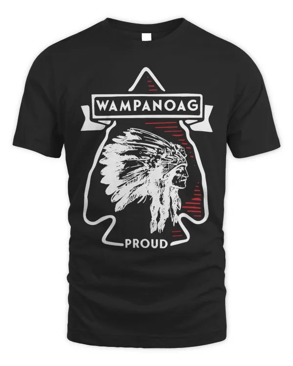 Wampanoag Native American Indian Vintage Indian Arrow Cheif T-Shirt