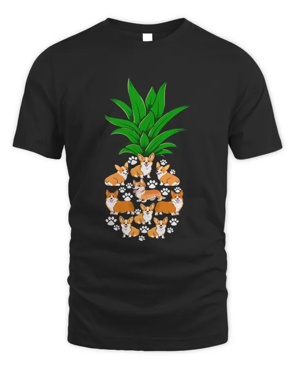 Dogs Cute Pineapple Shape Funny Vegan Animal Lover Owner