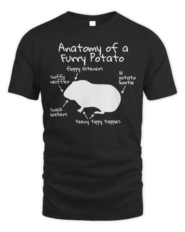 Anatomy Of A Furry Potato Funny Guinea Pig Gift Premium T-Shirt