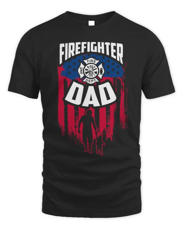 Mens Firefighter DAD - The Fireman T-Shirt