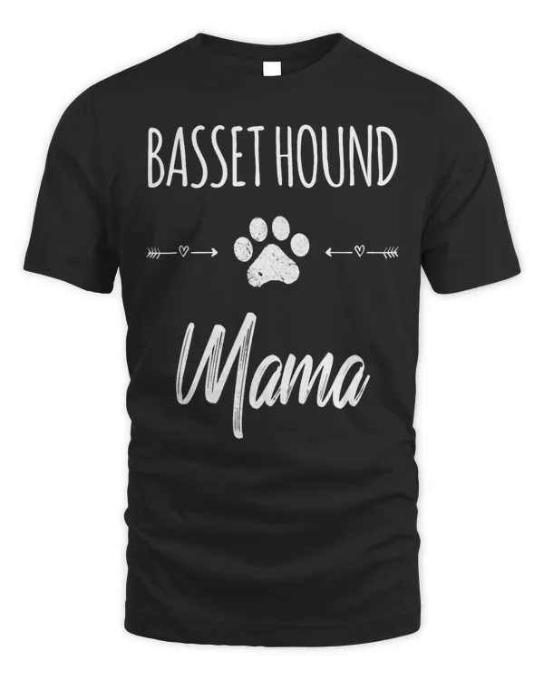 Cute Dog Mom Mama Basset Hound Love Pet Puppy Gift T-shirt