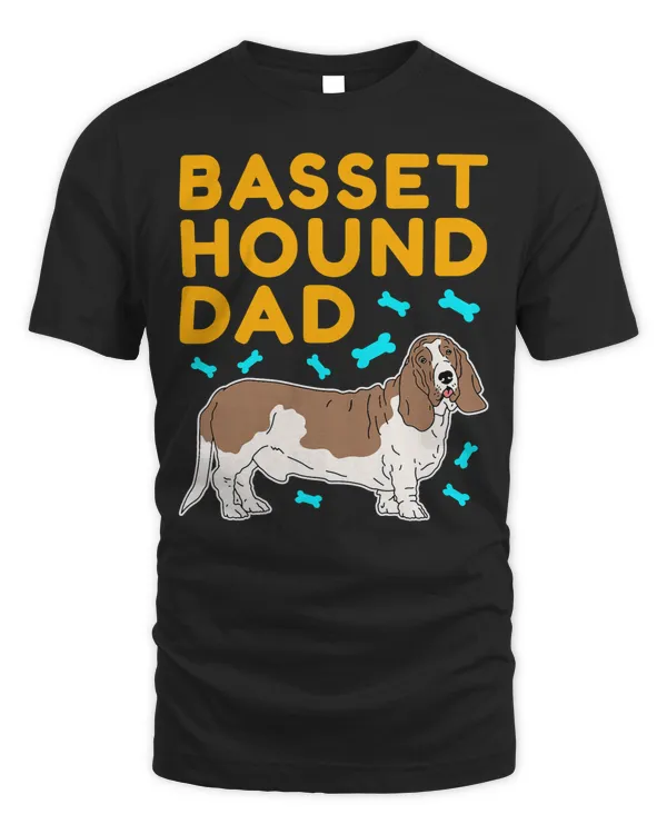 Mens Basset Hound Dad Dog Owner Basset Hound T-Shirt