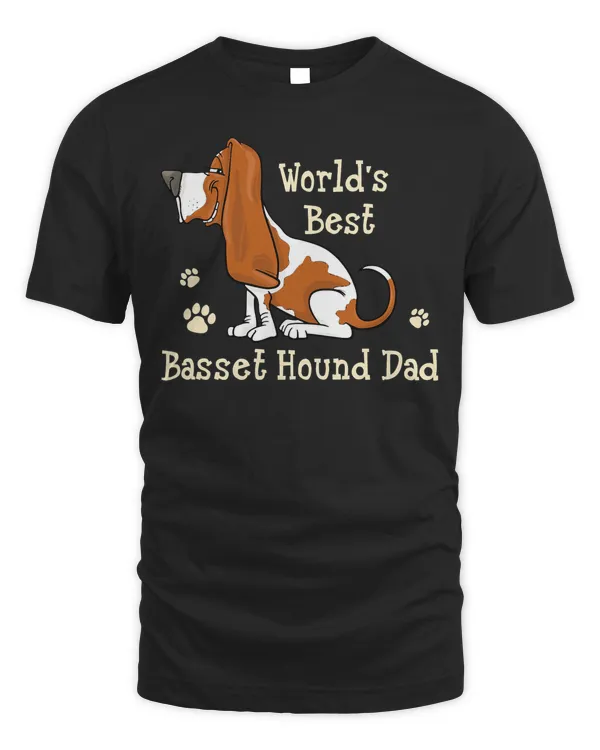 World's Best Basset Hound Dad Dog Owner Father's Day T-Shirt