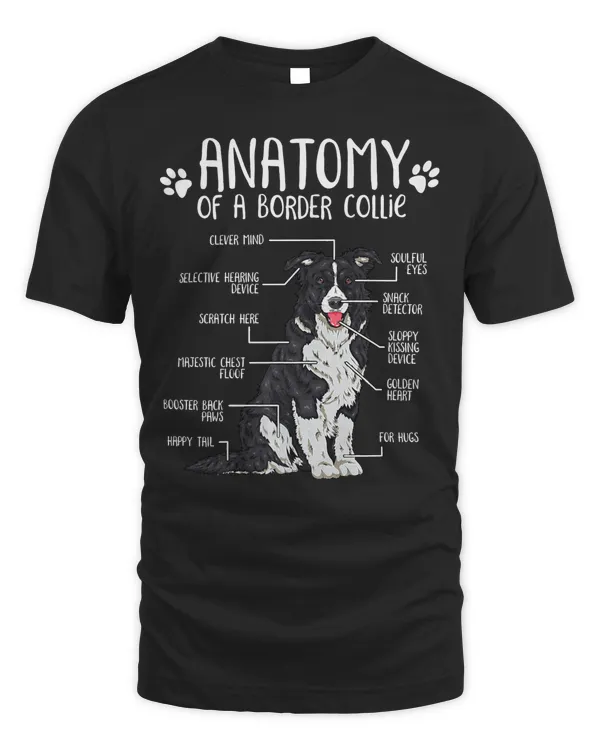 Funny Anatomy Border Collie Dog Lover Premium T-Shirt