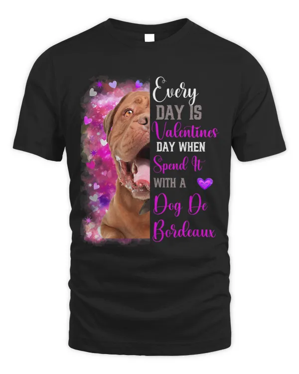 Womens Dog De Bordeaux Mom Funny Valentines Day Dog Lovers