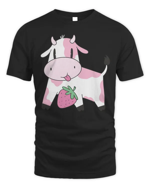 Strawberry Cow - Strawberry Cow Pullover Hoodie
