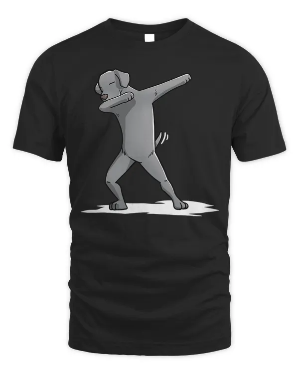 Cute Dabbing Weimaraner Dog T-Shirt Funny Dab Dance Gift