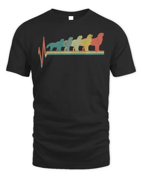 Bernese Mountain Dog Heartbeat Retro Vintage Gift Premium T-Shirt