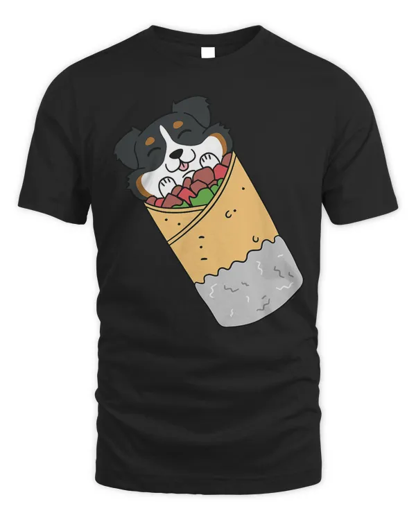 Bernese Mountain Dog Mexican Burrito Funny Dog Gift T-Shirt