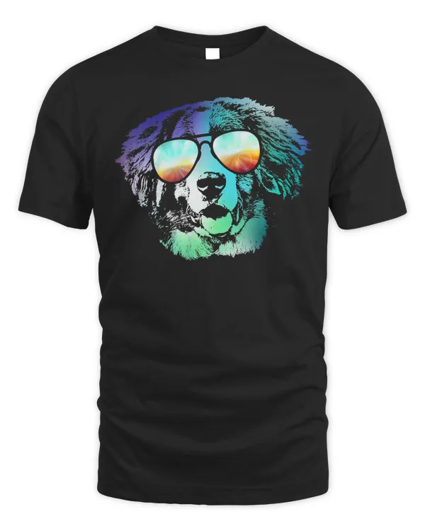 Bernese Mountain Dog Neon Dog Shirt