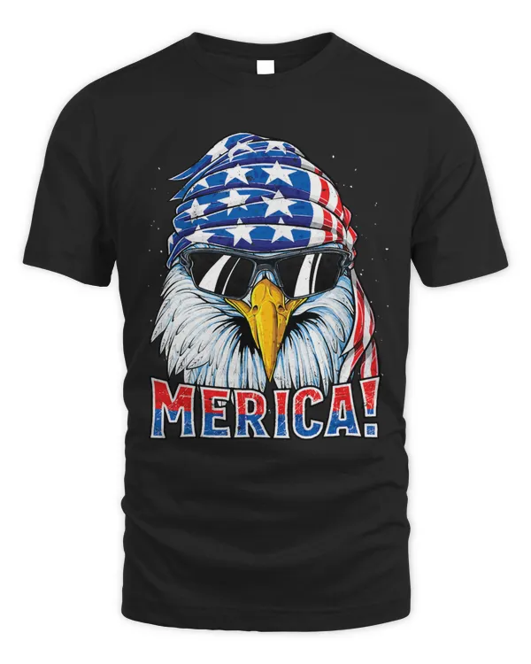 Merica Eagle 4th of July Men Women American Flag Sunglasses 3