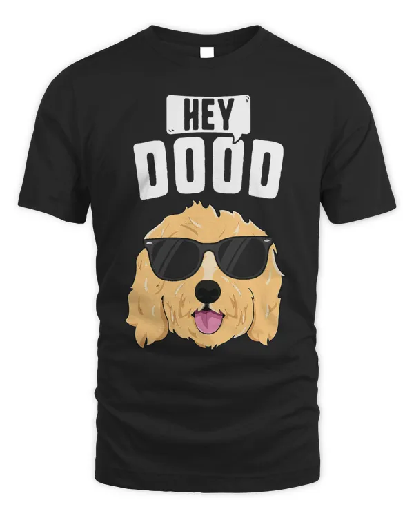 Hey Dood T-Shirt Kids Boys Girls Cool Goldendoodle Dog Puppy T-Shirt