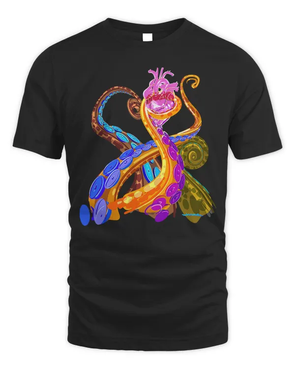 Colorful octopus tentacles with glass heart tee T-Shirt