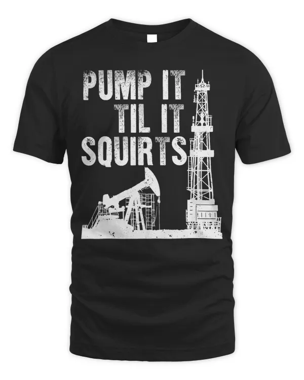 Funny Oil Field Art For Men Women Oilfield Plant Pump Lovers T-Shirt