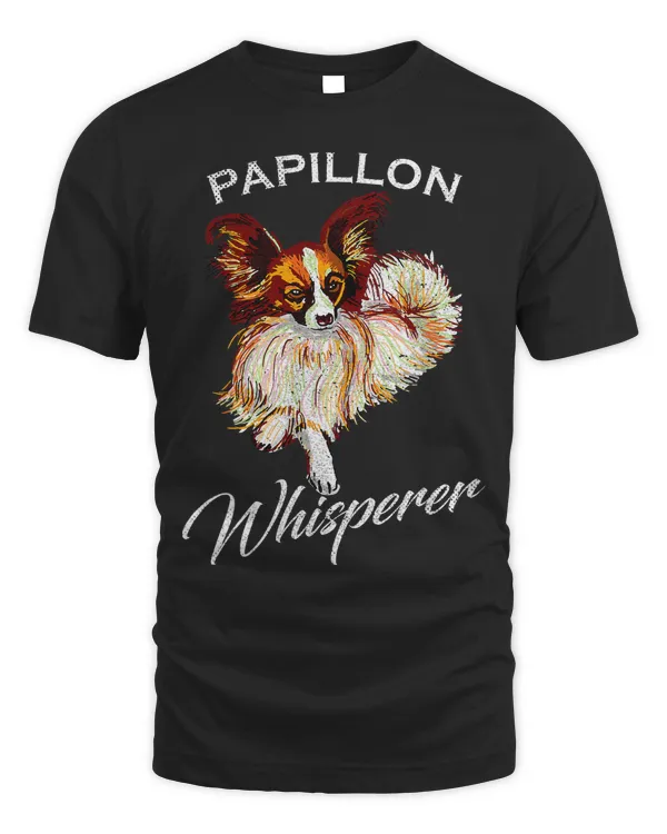 Vintage Papillon Whisperer Funny Puppy Dog Lover Owner Gift 390