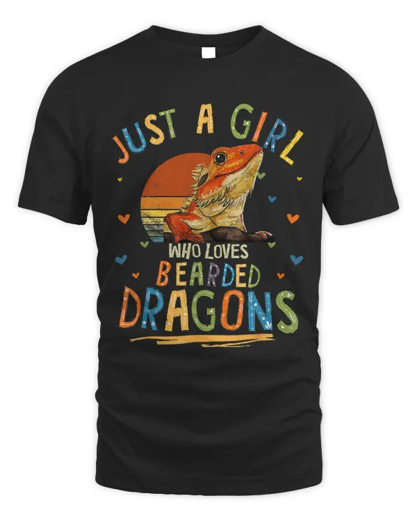 Just a Girl Who Loves Bearded Dragons Lizard Reptile 362