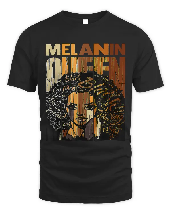 Melanin Queen Black History Month Afro African Pride Women