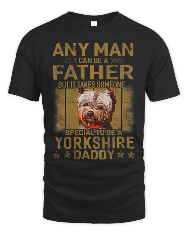 Dogs 365 Yorkshire Dog Daddy Dad Gift For Men Premium T-Shirt