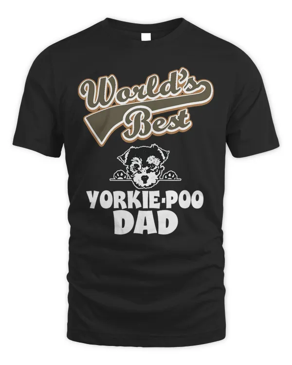 Funny Worlds Best Yorkie Poo Yorkshire Dad dog T-Shirt