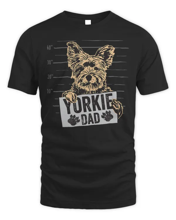 Mens Yorkshire Terrier Yorkie DAD T-Shirt