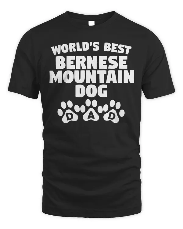 Mens World's Best Bernese Mountain Dog Dad T-Shirt