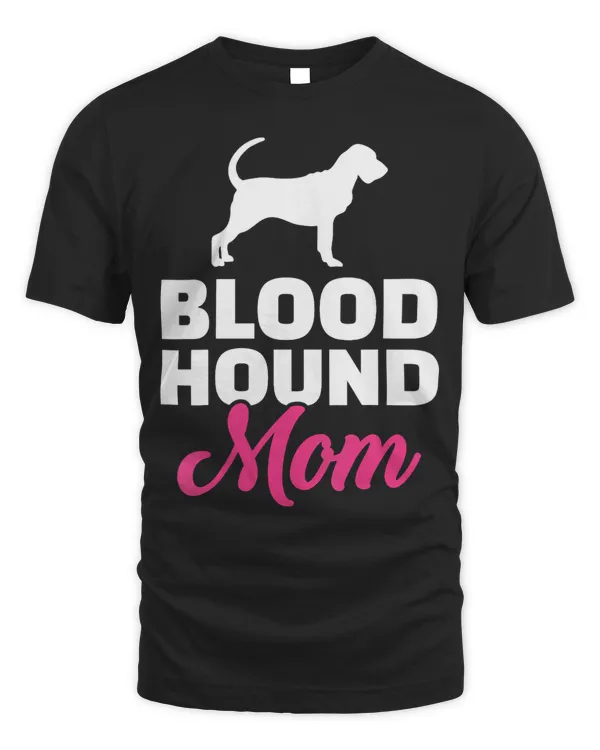 Womens Bloodhound mom V-Neck T-Shirt
