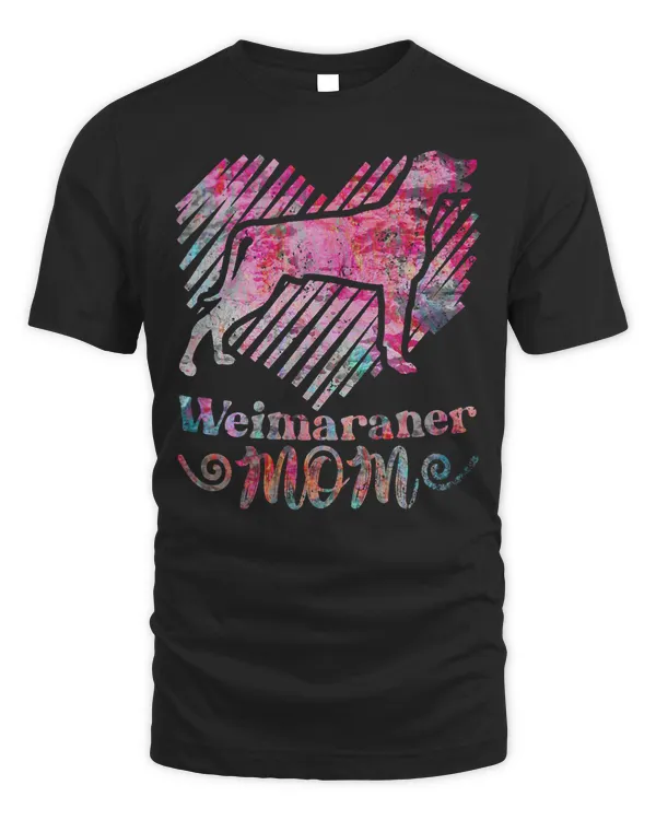 Womens Weimaraner Mom V-Neck T-Shirt