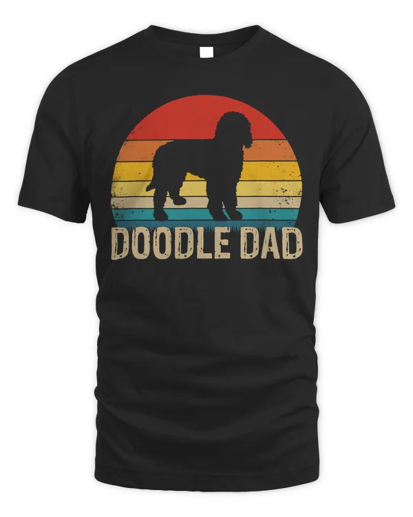 Vintage Retro Goldendoodle T-Shirt - Doodle Dad