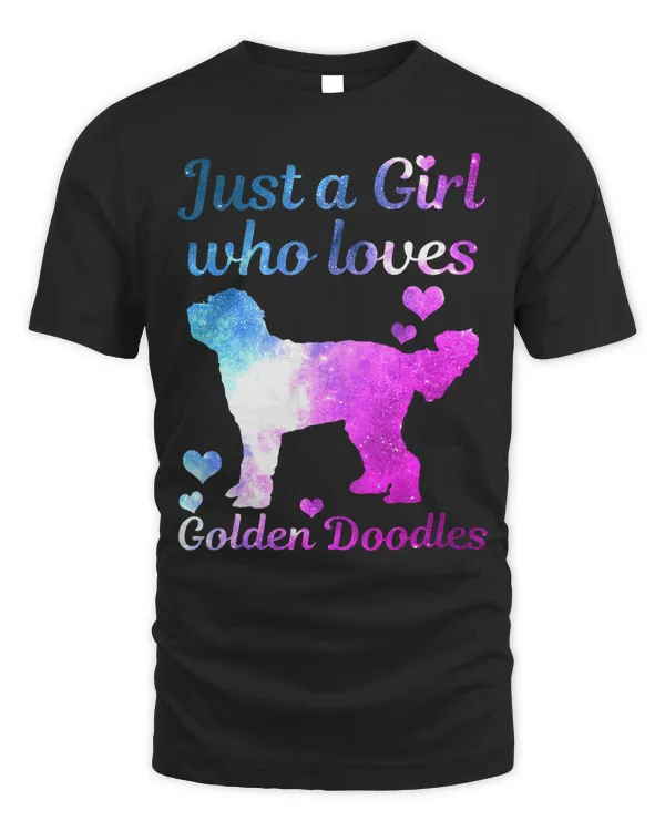 Womens Goldendoodle Dog Just A Girl Who Loves Golden Doodle Mom T-Shirt