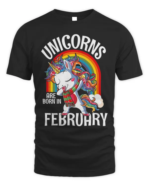 Dadding Unicorns are Born in February Happy Birthday Women