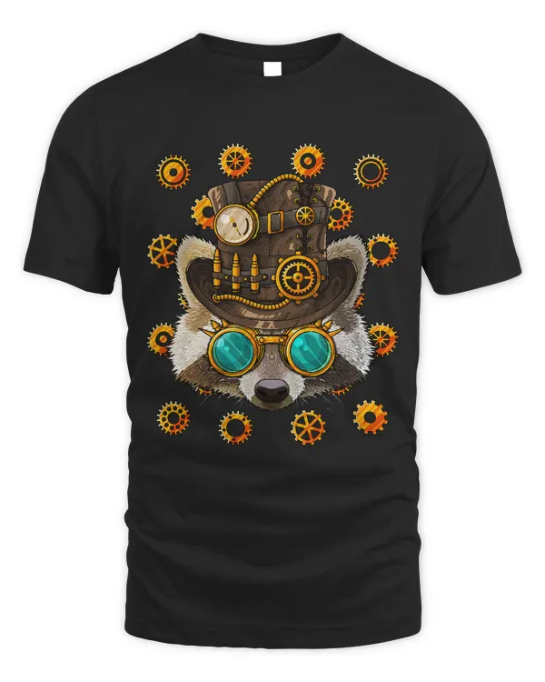 Steampunk Raccoon Medieval Victorian Steam Powered Animal