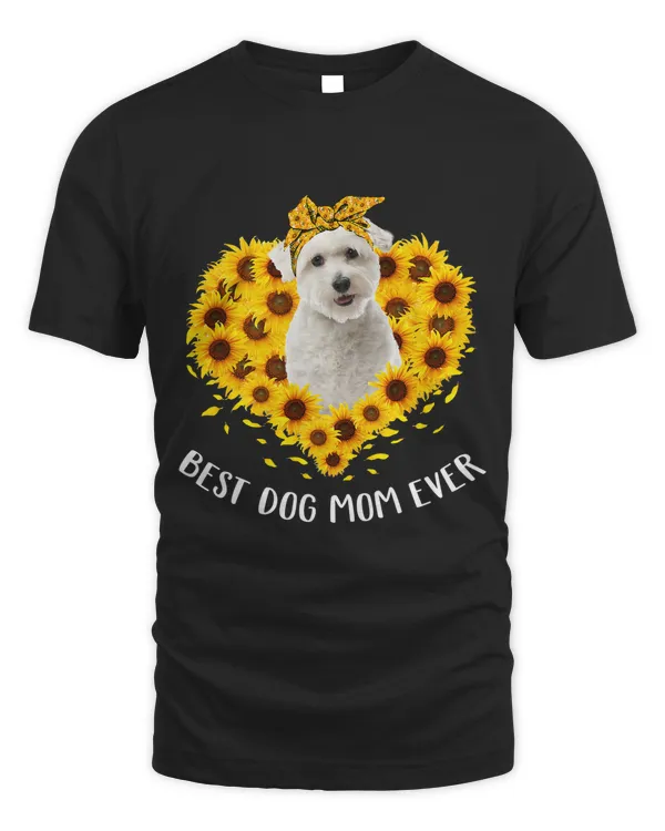 Coton De Tulear Mom Sunflower Dog Mom Women