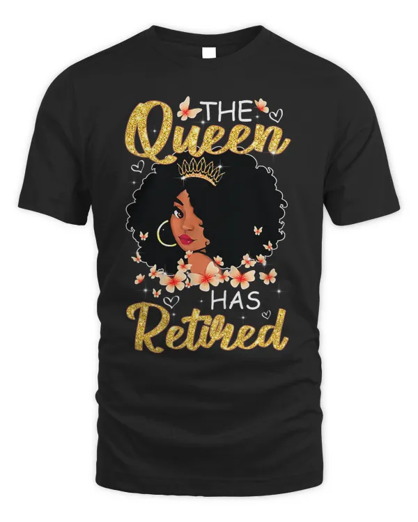 Womens This Queen Retirement Afro African Retired Black Mom Grandma