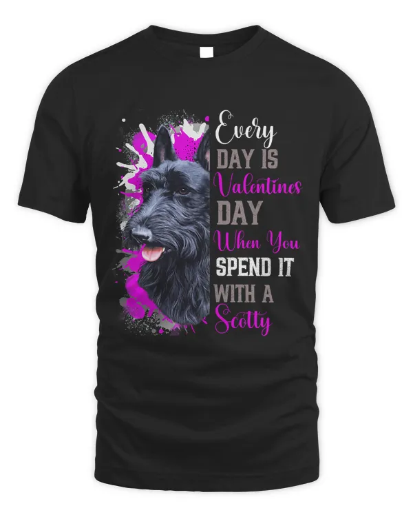 Funny Valentines Day Scotty Mom Mother Dog Doggie Scottish