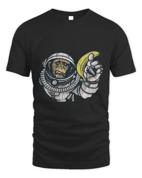 Astronaut Space Monkey Funny Monkeys Animal Lover Graphic