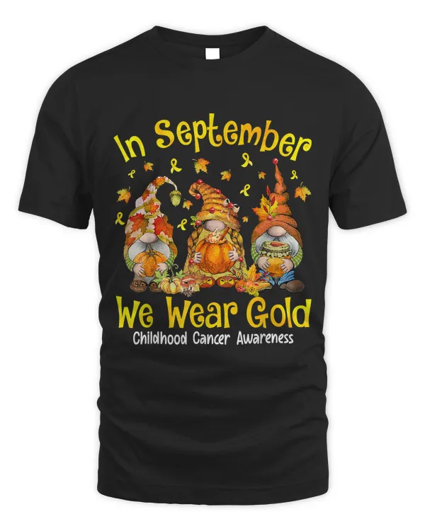 Childhood Cancer Fall Gnomes In September We Wear Gold 83
