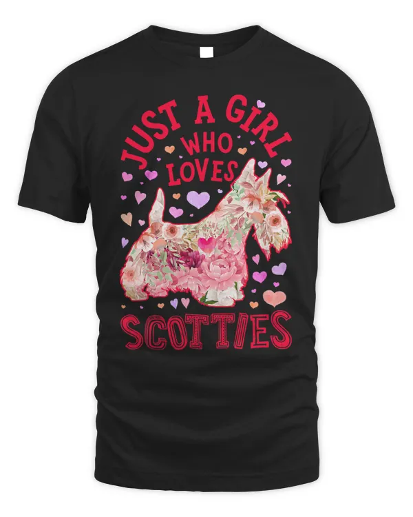 Scottie Scottish Terrier Just A Girl Who Loves Dog Flower 135