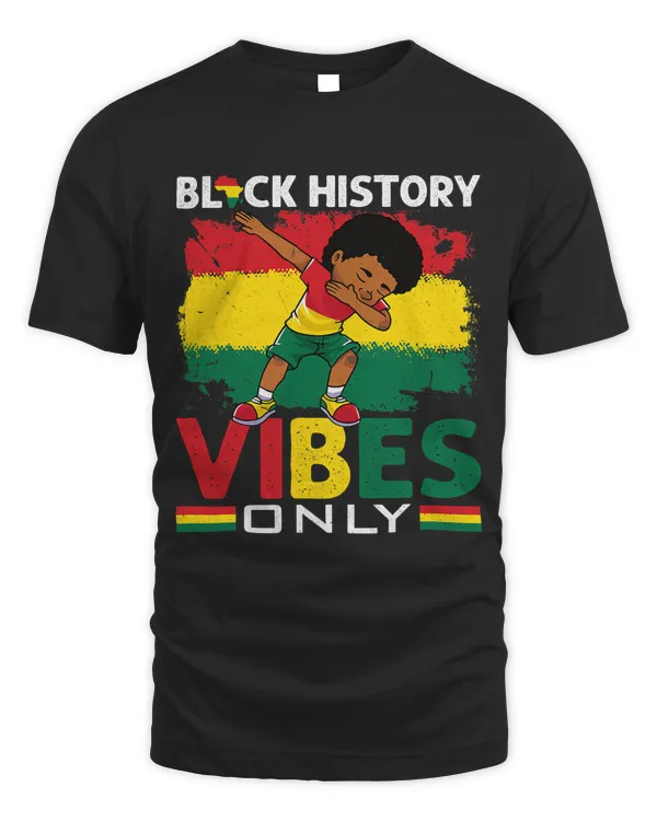 Black History Vibes Only BHM BLM Little Dabbing Melanin Boy