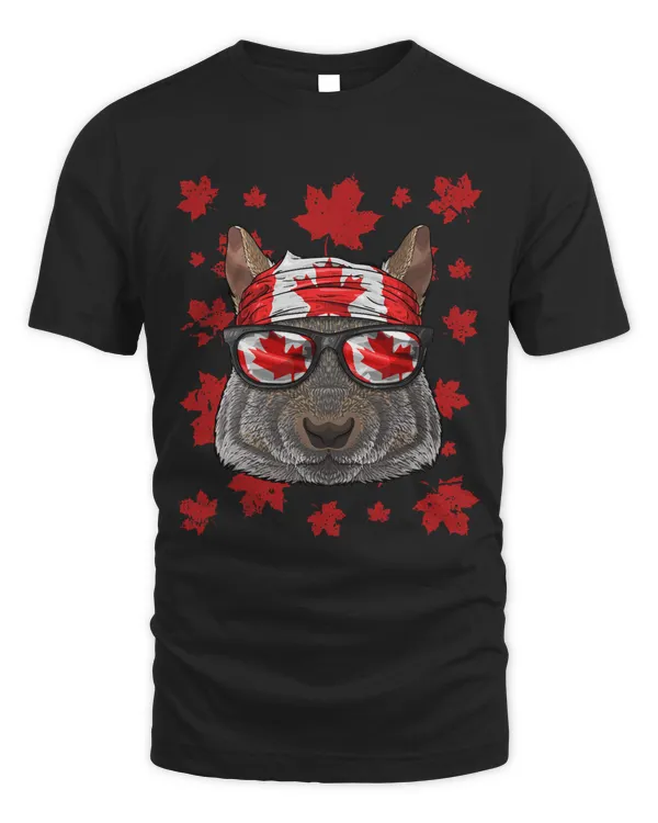 Canadian Squirrel Patriotic Canada Flag Maple Leaf Pride