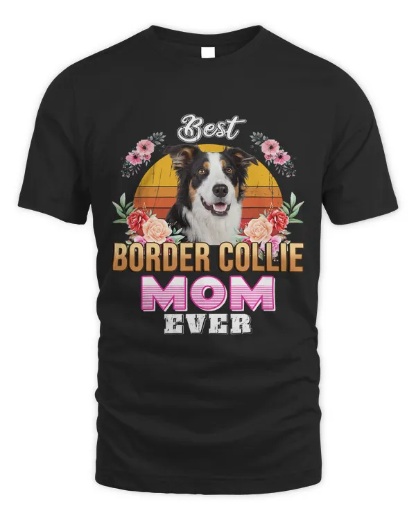 Vintage Best Border Collie Mom Ever Mothers Day For Dog Mom