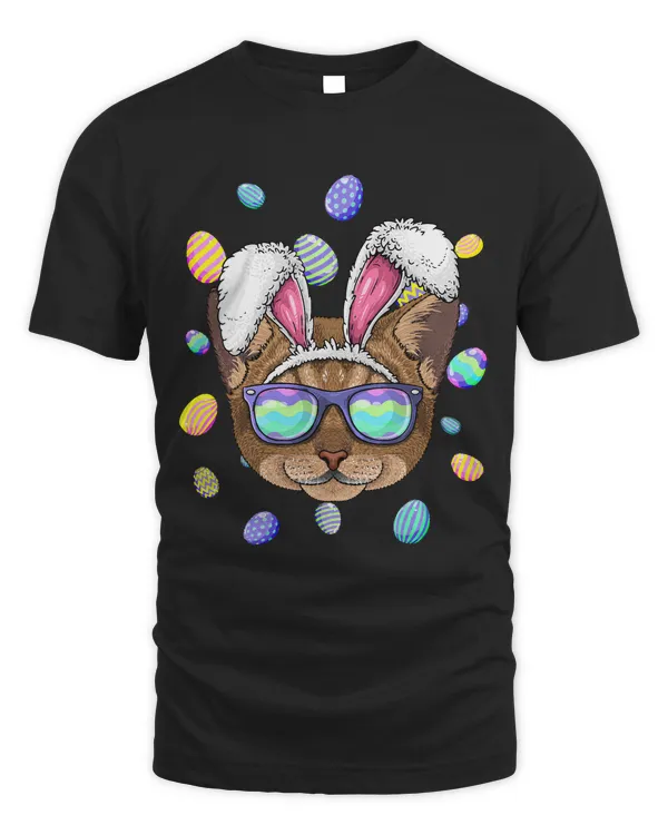 Abyssinian Easter Bunny Ears Cat Funny Easter Eggs Hunting